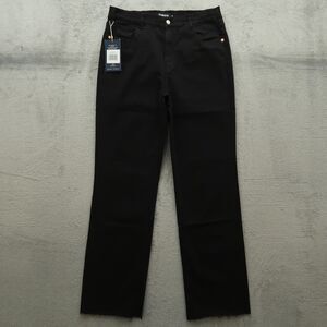 matcha Jeans Women's Size 2X Black High-Rise Wide-Leg Denim 34" Inseam NWT